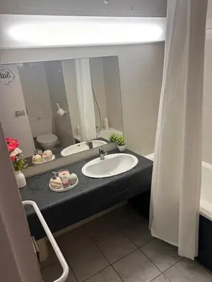 Salle de bains dans l'établissement Évasion Nuageuse
