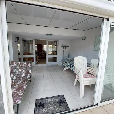 Coin salon dans l'établissement Maison 200m plage rue pietonne