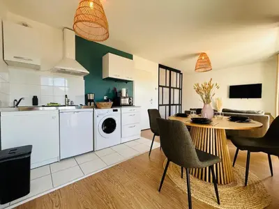 Cuisine ou kitchenette dans l'établissement Casa Arcades Rougé