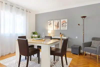 Coin salon dans l'établissement Les Capucines - Appt proche Talensac avec parking