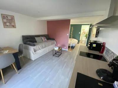 Cuisine ou kitchenette dans l'établissement Studio de la Baroud Family