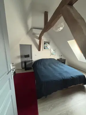 Un ou plusieurs lits dans un hébergement de l'établissement Maison de campagne proche D'Angers