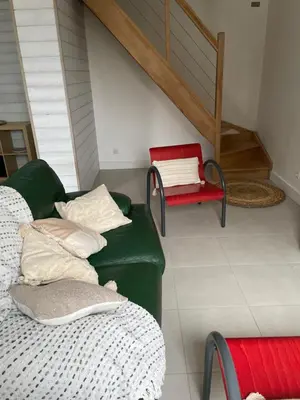 Coin salon dans l'établissement Maison en campagne