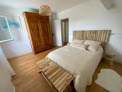 Un ou plusieurs lits dans un hébergement de l'établissement Maison Saint Marc sur Mer