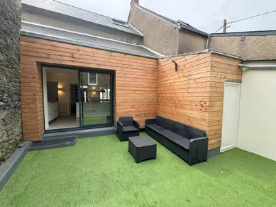 Coin salon dans l'établissement Maison Petit Auverné