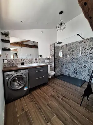 Cuisine ou kitchenette dans l'établissement Pause Champêtre