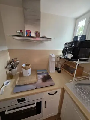 Cuisine ou kitchenette dans l'établissement Maison plage et golf