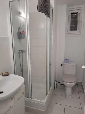 Salle de bains dans l'établissement Appartement centre de Nantes