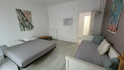 Un ou plusieurs lits dans un hébergement de l'établissement Appartement centre de Nantes