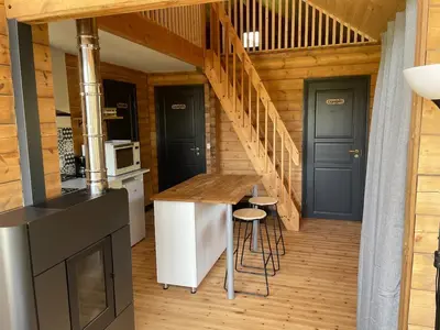 Cuisine ou kitchenette dans l'établissement Le Chalet 20min PuyduFou