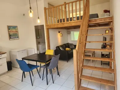 Cuisine ou kitchenette dans l'établissement Le Cocon du Château