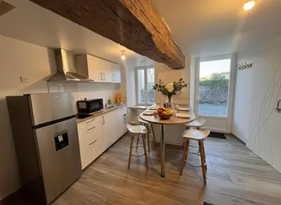 Cuisine ou kitchenette dans l'établissement Quartier du Roy -15min du Parc -by R&G