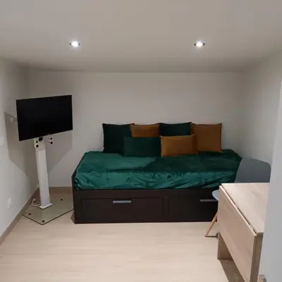 Télévision ou salle de divertissement dans l'établissement Studio chez l'habitant