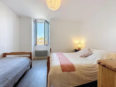Un ou plusieurs lits dans un hébergement de l'établissement Holiday Home Les Dunes by Interhome