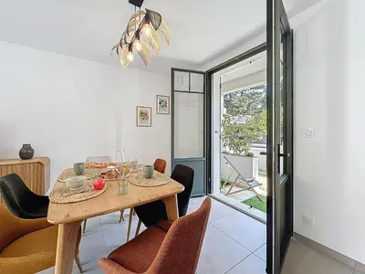 Coin salon dans l'établissement Holiday Home Les Musardises by Interhome