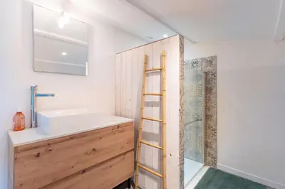 Salle de bains dans l'établissement Gite El Camino