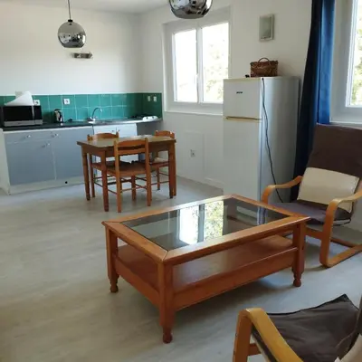 Cuisine ou kitchenette dans l'établissement Gîte tout confort 5 mn du Lion d'Angers