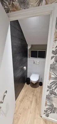 Salle de bains dans l'établissement Sublime Appartement rdc T2 Proche mer et parc