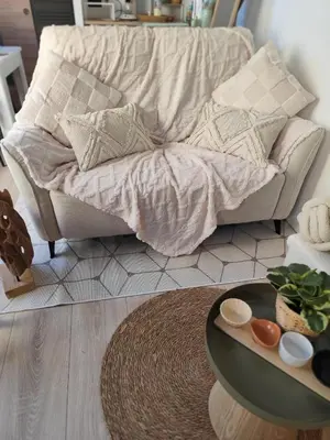 Coin salon dans l'établissement gîte L'hirondelle
