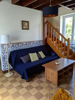 Un ou plusieurs lits dans un hébergement de l'établissement Maison au bord du canal - L'échappée belle
