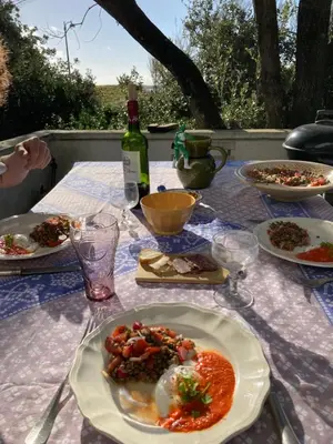Nourriture dans la maison de vacances ou à proximité