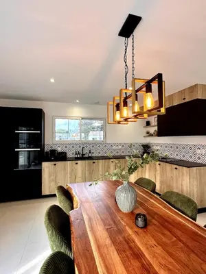 Cuisine ou kitchenette dans l'établissement La Villana
