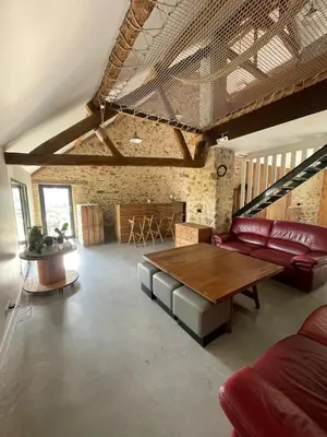 Coin salon dans l'établissement Maison familiale
