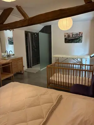 Un ou plusieurs lits dans un hébergement de l'établissement Maison familiale