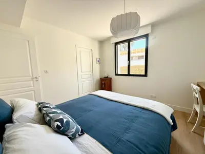 Un ou plusieurs lits dans un hébergement de l'établissement Villa Port Pincé in Pornichet