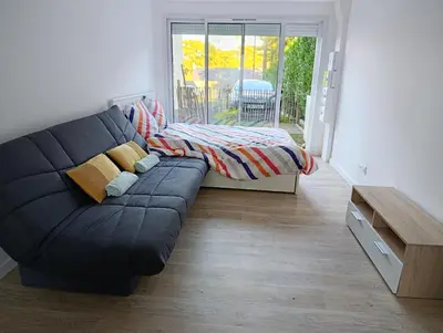 Coin salon dans l'établissement Charmant Studio à St Marc Sur Mer