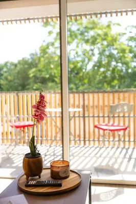 Balcon ou terrasse dans l'établissement Entre Loire et Vignes