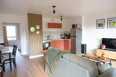 Cuisine ou kitchenette dans l'établissement Entre Loire et Vignes