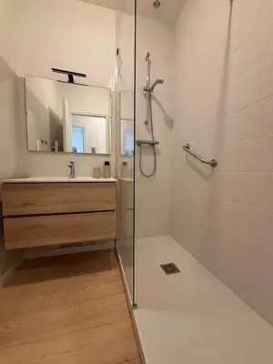 Salle de bains dans l'établissement Charmant appartement tout confort
