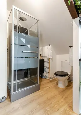 Salle de bains dans l'établissement Le Studio - Cosy et fonctionnel - plein centre