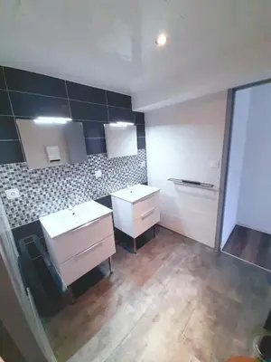 Cuisine ou kitchenette dans l'établissement Le gîte des amoureux