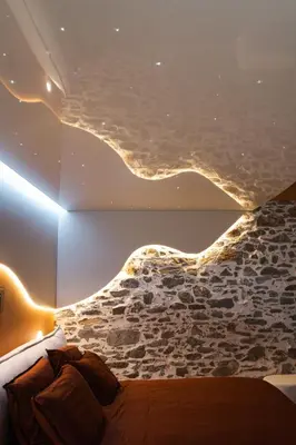 Plan de l'établissement Suite Spa Privée Luxueuse avec Sauna, Balnéothérapie et Ciel Étoilé - Terrasse, Vidéoprojecteur