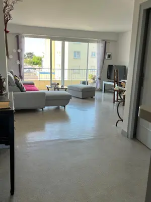 Coin salon dans l'établissement Rêver en bord de mer