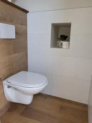 Salle de bains dans l'établissement Le Gemmois