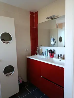 Cuisine ou kitchenette dans l'établissement Chambre à la campagne entre Nantes et Rennes