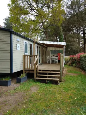 Jardin de l'établissement MOBILHOME - 6 personnes - 40 m2