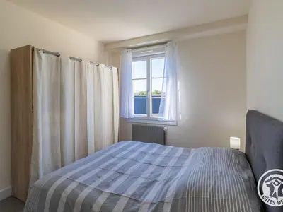 Un ou plusieurs lits dans un hébergement de l'établissement Gîte familial pour 8 pers. à Saint Aubin de Luigné - FR-1-622-117