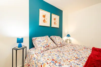 Un ou plusieurs lits dans un hébergement de l'établissement Le Loft, chic et cozy