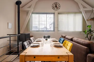 Coin salon dans l'établissement Le Loft, chic et cozy