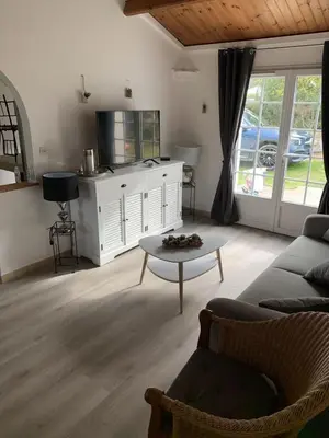 Cuisine ou kitchenette dans l'établissement Maison de vacances , idéale pour famille avec accès plage et spa