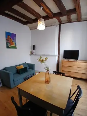 Télévision ou salle de divertissement dans l'établissement T2 Centre ville - rdc