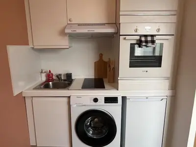 Cuisine ou kitchenette dans l'établissement Boulevard du Roi René