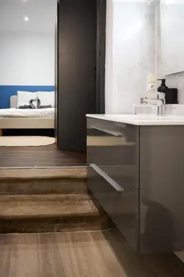 Salle de bains dans l'établissement bel appartement 2-4 personnes coeur de ville Angers