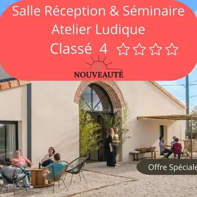 Gîte groupe 21 pers - Idéal Famille Amis Pro - Atelier ludique - Espace réceptiion séminaire - 30 mn PuyduFou