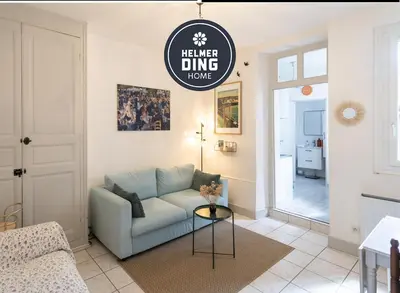 Coin salon dans l'établissement Helmer Ding Home