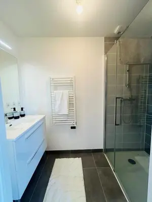 Salle de bains dans l'établissement Casa Orgemont